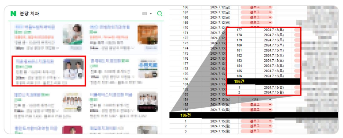 분당 치과 접수 기록